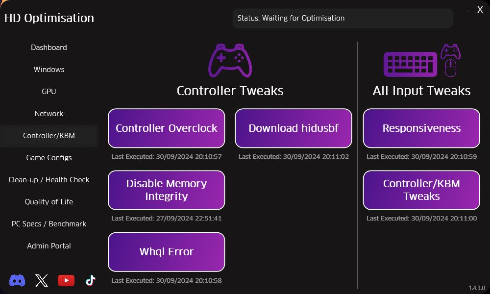 Controller / KBM Section