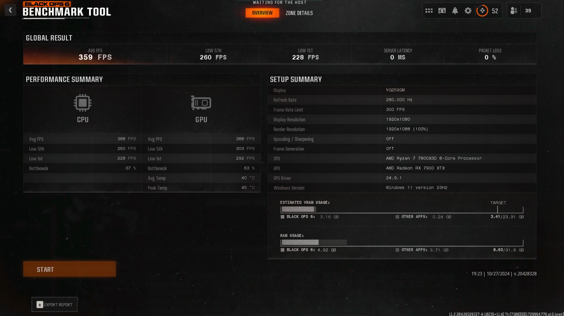 AMD Black Ops 6 After Benchmark